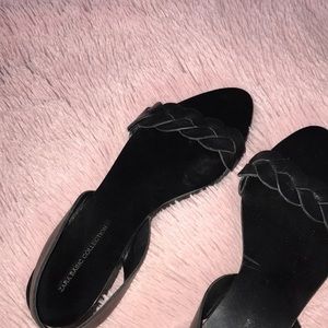 Black Pointed ZARA Sandals